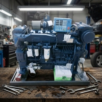 Moteur marin diesel Weichai neuf avec assurance commerciale, refroidi par eau, 20-30 CV, 4 temps, moteur in-bord avec boîte de vitesses pour bateau de pêche