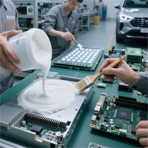 Grasa Térmica de Organosilicona de Bajo Costo de 2W/mk, Refrigerante Electrónico Ecológico Resistente al Viento para Transporte Inteligente - Product Image 3