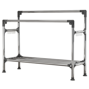 Tendedero de <span class=keywords><strong>Ropa</strong></span> de Acero Inoxidable, Tendedero Doble, Tendedero de <span class=keywords><strong>Ropa</strong></span> Independiente, Organizador de Lavandería Grande - Product Image 1