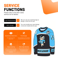 Maillot de hockey sur glace vintage à rayures, logo brodé en twill, respirant, séchage rapide, unisexe