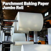 Papier sulfurisé Jumbo Roll de qualité alimentaire Papier sulfurisé enduit double face en silicone pour pain et biscuits