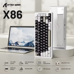 Teclado Mecánico de Aluminio CNC Attack Shark X86, 75%, 82 Teclas, Tri-Modo, Gasket, Intercambiable en Caliente, RGB, para Juegos - Product Image 2