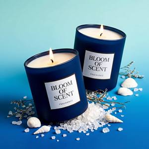 Luxuriöse Handgemachte Sojawachs-Aromatherapie-Kerze im Matten Keramikbehälter Starke Duftverbreitung für Minimalistische Büro- und Wohnraumdekoration - Product Image 1