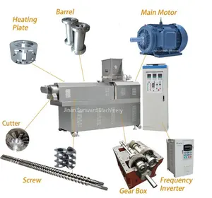 Puffed Snacks Extrusion Machinery Plant Corn Flour Snack Extruding Machines Line Equipment