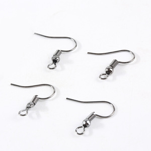 Beaded Spring Ear <b>Hook</b> Iron Plated Drop Shape For <b>Earring</b> Making Simple Series Yiwu Origin - Product Image 4