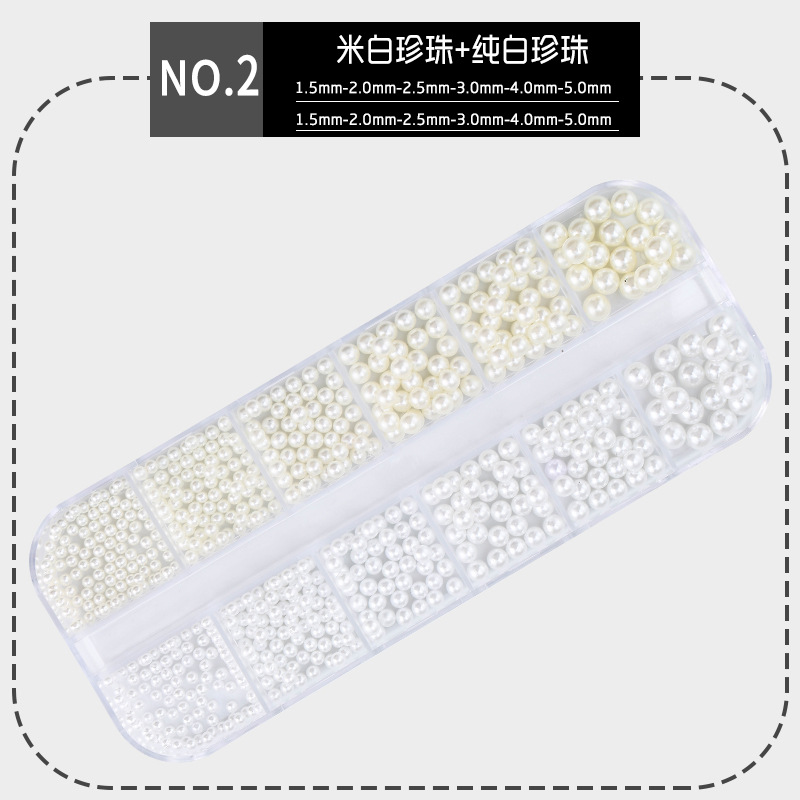 off-white pure white round pearls