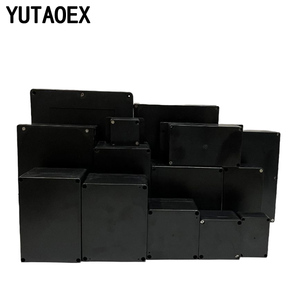 صندوق توصيل كهربائي خارجي مقاوم للماء من البلاستيك الأسود ABS للمشاريع الكهربائية - Product Image 3