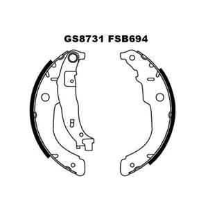 נעלי בלם gs8731 מתאים עבור/r/p207 06-, <span class=keywords><strong>citroen</strong></span> c3, d3 - Product Image 4