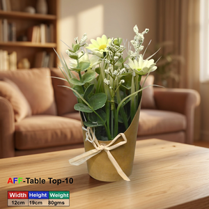 Plante succulente artificielle de table en pot avec feuilles ultra-réalistes en plastique - Product Image 2