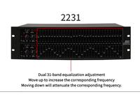 Sistema de Sonido para DJ GAX-2231, Equipo de DJ 2231, Ecualizador Gráfico de 31 Bandas de Doble Canal, Ecualizador de Audio 2231