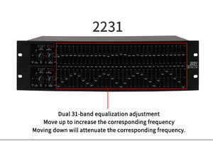 GAX-2231 DJ sistema de sonido equipo dj 2231 Dual canal 31 banda ecualizador gráfico 2231 ecualizador de audio - Product Image 4