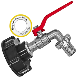 1/2 \ "s60x6 vườn nước connector-thô chủ đề nhựa IBC Tote Adapter cho Brass vòi chuyển đổi nước shut-off van Hose - Product Image 1