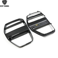Parrilla Delantera de Fibra de Carbono G80 para BMW M3 G80 G82 G83 M4, Estilo V, Pieza Automotriz de Carbono Seco, Nueva Condición