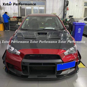 Vari VRS กันชนหน้าคาร์บอนไฟเบอร์สไตล์ Ver.2017สำหรับ MITSUBISHI <span class=keywords><strong>EVO</strong></span> Lancer <span class=keywords><strong>EVO</strong></span> <span class=keywords><strong>X</strong></span> 10 - Product Image 2