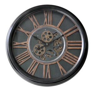 <span class=keywords><strong>Orologio</strong></span> da <span class=keywords><strong>Parete</strong></span> Meccanico COG di Lusso in Metallo Decorativo Rotondo Industriale da 52,5 cm - Product Image 5