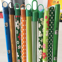 Venta al por Mayor de Palos de Escoba de Madera Recubiertos de PVC con Diseño de Panda de Dibujos Animados, Longitud de 100 cm, 120 cm, 150 cm, Diámetro de 2.5 cm, 2.2 cm