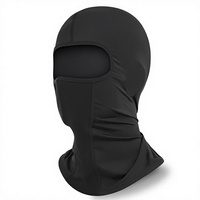 Cagoule d'été en soie glacée avec trou pour lunettes, maille respirante, protection UV, couvre-visage et cou intégral, doublure de casque pour moto, cyclisme et sports