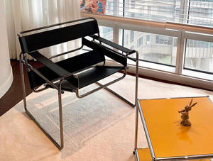 Poltrona <span class=keywords><strong>in</strong></span> Acciaio Inossidabile Lucidato, Design Moderno Mid-Century, Poltrona Premium <span class=keywords><strong>in</strong></span> <span class=keywords><strong>Pelle</strong></span> Pregiata - Product Image 2