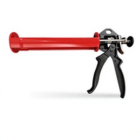 Pistola de calafateo manual de aluminio OEM de alta resistencia con mango en D y varilla lisa para bricolaje