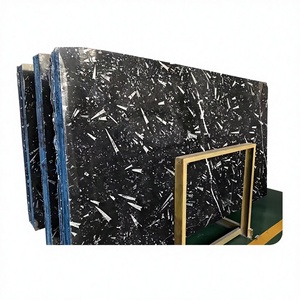 Marbre noir Ocean Jura naturel poli, grandes dalles, comptoirs modernes, dessus de meuble-lavabo, panneaux muraux, carreaux de sol, table à manger, hôtel, villa - Product Image 1