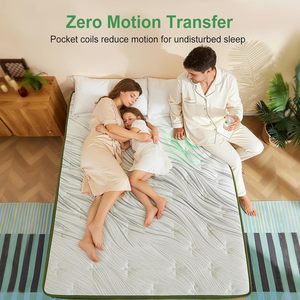 Matelas orthopédique sur mesure pour hôtel, lit double King-size, matelas à ressorts ensachés en latex mélangé extra-large pour un sommeil optimal - Product Image 5
