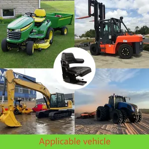 Vente en gros de machines agricoles personnalisées de haute qualité Siège d'excavatrice avec suspension et dossier réglable