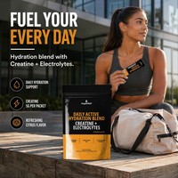 OEM AegleWell Pré-entraînement Créatine Électrolytes en Poudre 30 Sachets Individuels pour l'Énergie Équilibre Électrolytique Naturel Faible en Matières Grasses