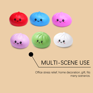 Giocattolo Antistress a Forma di Panino al Vapore, Morbido e Carino, a Lenta Risalita, Simulazione Terapeutica, Ornamento Portatile da Ufficio per Età 14+ - Product Image 1