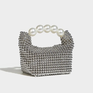 French Ins Style Cut Design Single Shoulder Cross-Body <b>Bag</b> Versatile Women's Hand-Woven Open Clutch Below <b>20L</b> Tanjing - Product Image 3