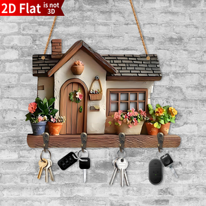 Hiện Đại 4-Móc Bằng Gỗ Key Chủ Hình Trái Tim Mới Lạ Móc Cho Nhà Bếp Phòng Khách Phòng Ngủ Trang Trí Nội Thất Dễ Thương Tường Trang Trí Nội Thất - Product Image 1