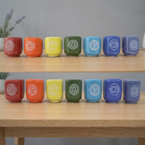 Hot <b>Sale</b> Seven Chakra Ceramic Candle Holder Gift <b>Box</b> <b>for</b> Christmas Spiritual Energy <b>for</b> Spells Vigil and Wiccan Handmade Durable - Product Image 3
