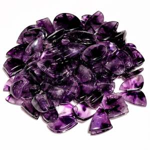 Par de cabujones de amatista Rosa natural, venta al por mayor, amatista para hacer joyas colgantes, lote de piedras preciosas de amatista natural, piedras preciosas sueltas - Product Image 2