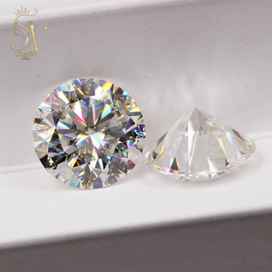 Elmas testi geçmek ince mükemmel yuvarlak kesim gevşek taş GRA sertifikalı 0.5ct 5ct D renk beyaz serbest moissanit taş - Product Image 1