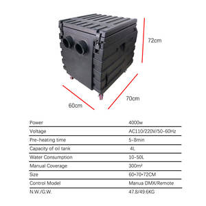 Machine à fumée étanche 4000W à base d'eau basse DMX 512 Machine à fumée télécommandée pour DJ Disco Party Wedding - Product Image 6