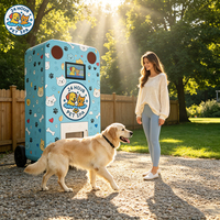 Máquina Expendedora Automática de Limpieza para Mascotas con SDK, Pago con Tarjeta de Crédito, Pantalla Táctil de Acero Inoxidable, 24 Estaciones de Lavado de Perros sin Personal
