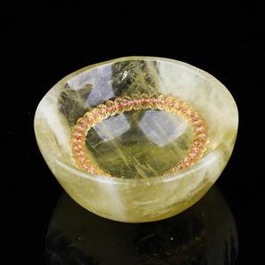 Cuencos de Citrino Natural Tallados a Mano para Bebidas, Regalos, Sanación Reiki y Decoración del Hogar, Venta al por Mayor - Product Image 1