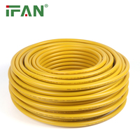 IFAN jaune couleur aluminium plastique 5 couches PEX Tube 16-32mm composite chevauchement PEX Al PEX tuyau de gaz
