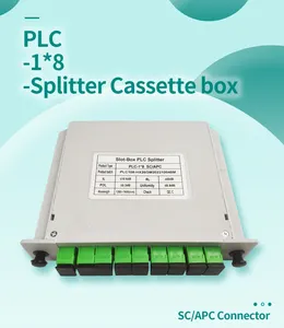 1*2 /4 /8 /16 กรณีประเภทชุด lgx ประเภท FTTH PLC Splitter พร้อม SCAPC SCUPC FBT คู่