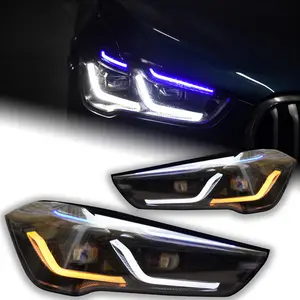 Đèn Pha Xe Hơi Cho BMW X1 Ống Kính Máy Chiếu Đèn Pha 2016-2021 F48 F49 Đèn Pha Laser Đèn Pha LED Phụ Kiện Ô Tô Drl