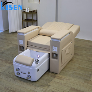 Chaises de manucure et pédicure modernes à prix de gros, mobilier de salon de beauté et SPA, avec bain de pieds à jets personnalisé et massage intégré - Product Image 3