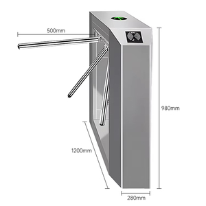 Factory Custom <strong>Electronic</strong> Entrance Turnstile Gate Light Speed Swing Flap Turnstile System Sliding for <strong>Security</strong> <strong>Access</strong> <strong>Control</strong> - Product Image 5