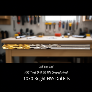 Foret hélicoïdal HSS avec tête revêtue de TiN 1070, forets HSS Co brillants - Product Image 3