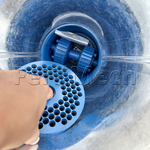 เครื่องอัดเม็ดไม้ประสิทธิภาพสูงใหม่ได้รับการออกแบบมาสำหรับการผลิตสูงต่างๆชีวมวลการแกลบฟางก้านฝ้ายมอเตอร์ - Product Image 3