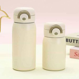 110Ml Stainless Steel Insulated Water Bottle With Pop-Up Lid - Portable Thermal Bottle for <b>Large</b> Capacity Food Grade Travel Mug - Product Image 4