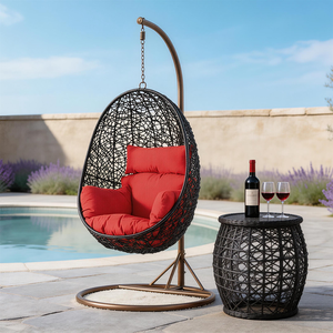 Custom OEM Indoor Outdoor with Stand, Hanging Patio Lounge Chair with Cushions <b>for</b> Garden Balcony Hotel - Product Image 1