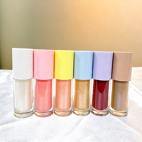 Nouveau gloss à lèvres coloré en tube, label privé, nude, longue tenue, végan, gloss à lèvres liquide, maquillage, logo personnalisé, faible MOQ