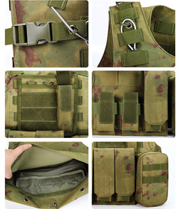 Jsh OEM OBM ODM đa chức năng chiến thuật vest với tải lớn an ninh ngoài trời bảo vệ vest tấm Carrie DDP USA - Product Image 3
