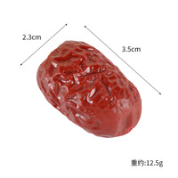 Maquette réaliste de dattes rouges en acrylique pour présentoirs de magasins de détail, vitrines, étagères et vitrines commerciales