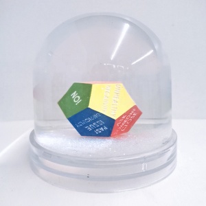 Tùy chỉnh may mắn nhựa trang trí quả cầu tuyết kiểm tra khung trang trí quà tặng và quà lưu niệm - Product Image 1