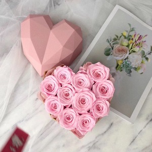 Wholesale Valentine'S Day Rosegift Box Luxury Everlasting Heart-Shaped Rose Gift Box